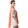 Moda Diseño Mujer Pure Color Bufanda Natural de seda Accesorio